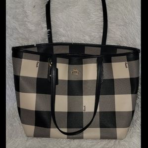 Plaid Coach Tote - SOLD